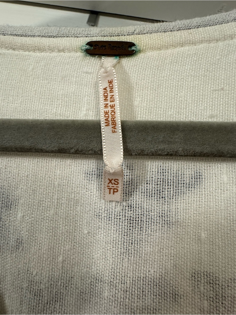 Free People White Knit Dress with Blue Embroidery - Picture 6 of 16